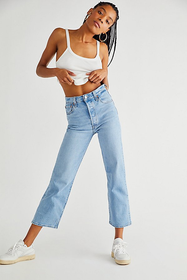 Levi's Ribcage Straight Ankle Jeans In Tango Gossip