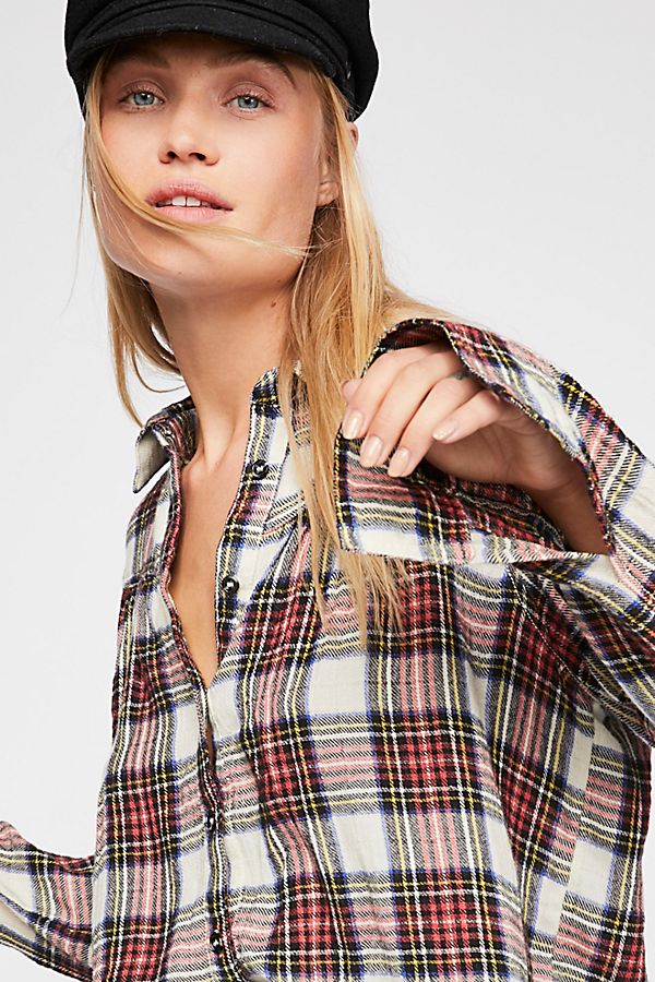 Holiday Plaid Buttondown | Free People