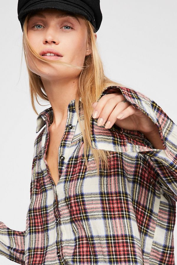 Holiday Plaid Buttondown | Free People