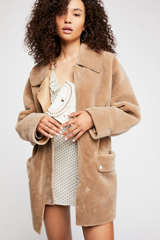 Lindsay Faux Sherpa Coat