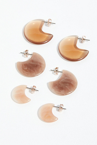 Resin Disc Earring Set