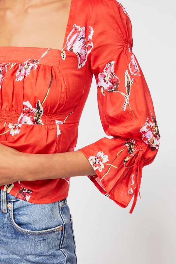 Cherish The Light Printed Blouse | Free People