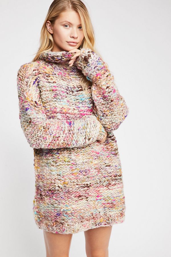 Slide View 1: Floral Bouquet Tunic Sweater