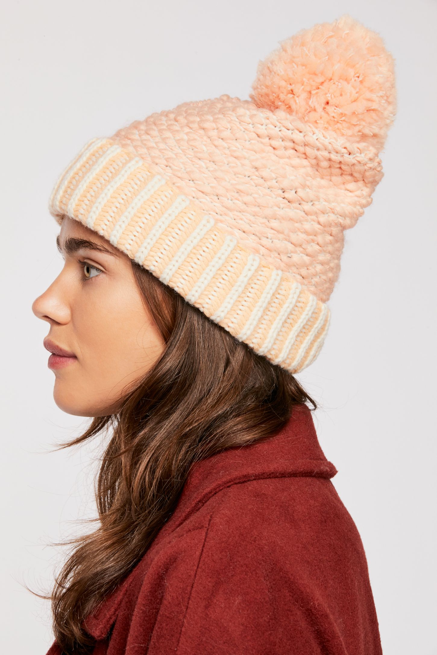 Slide View 3: River Locks Knubby Pom Beanie