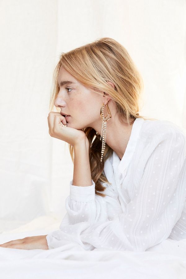 Slide View 1: Jasper Asymmetric Earrings