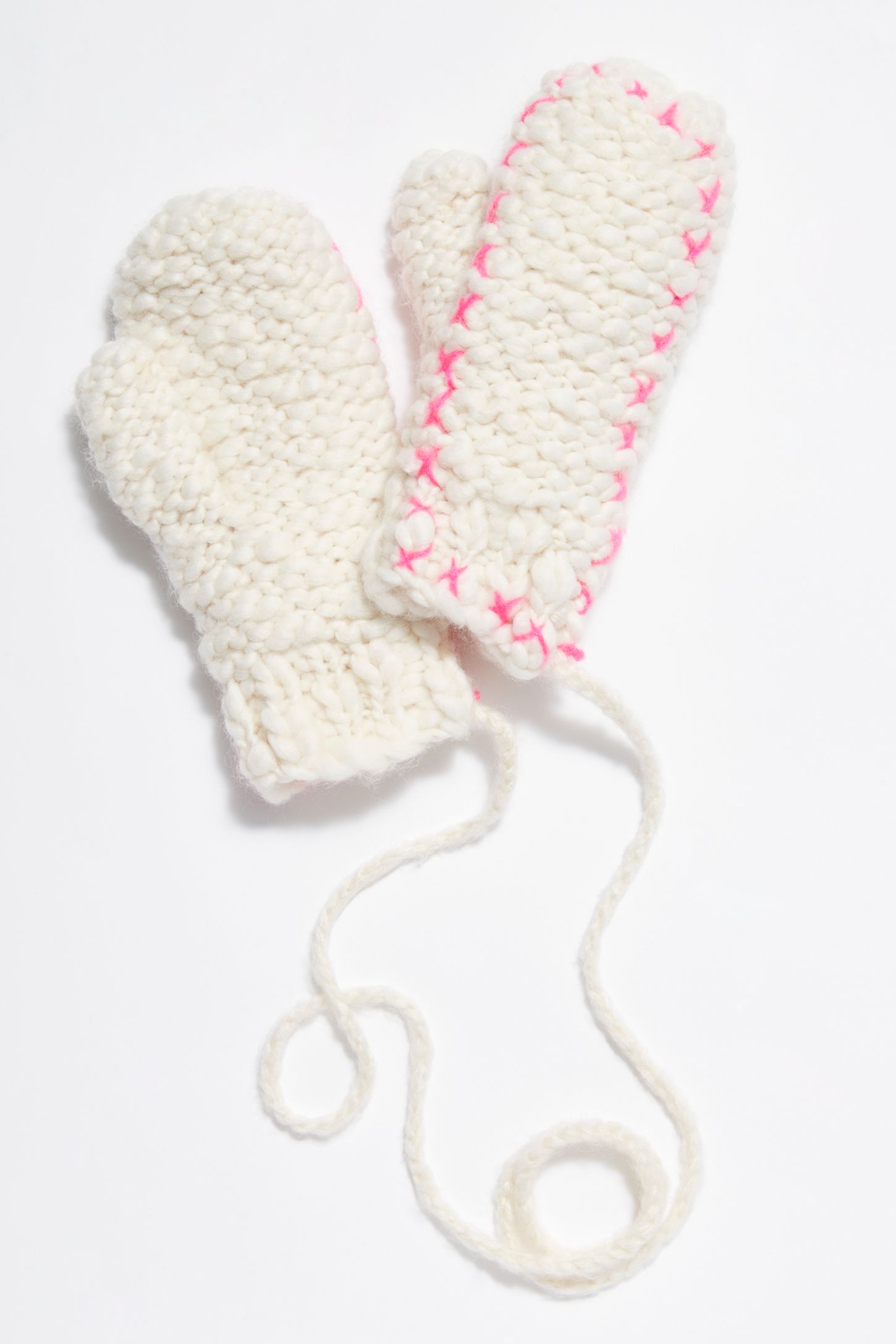 Slide View 3: Forget Me Not String Mittens