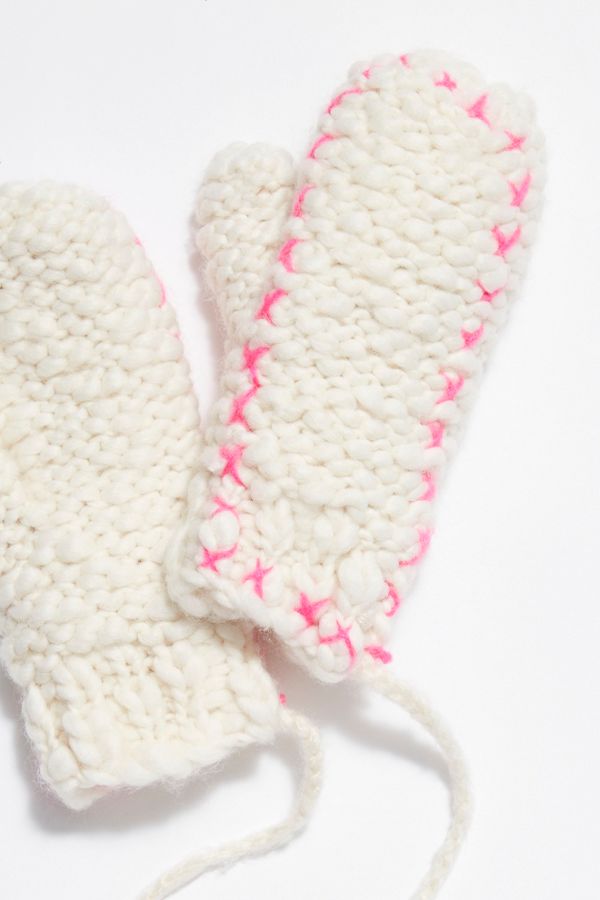 Slide View 4: Forget Me Not String Mittens