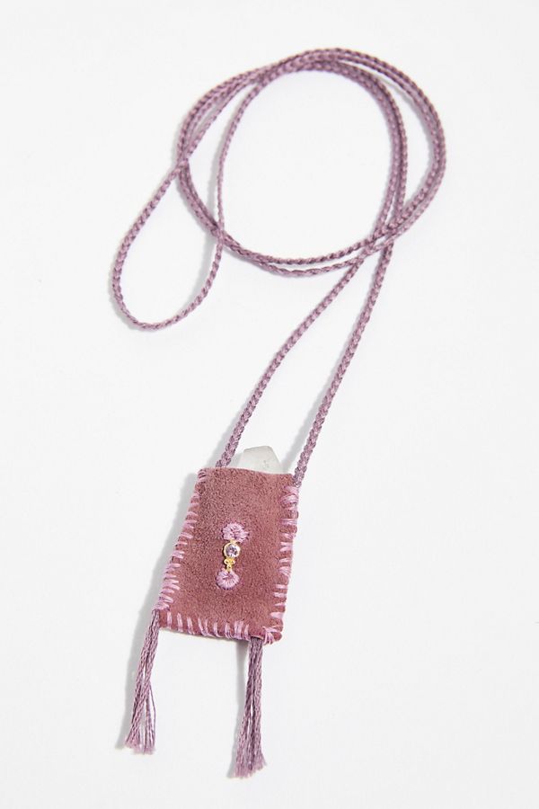 Slide View 1: Sapphire Medicine Bag Necklace