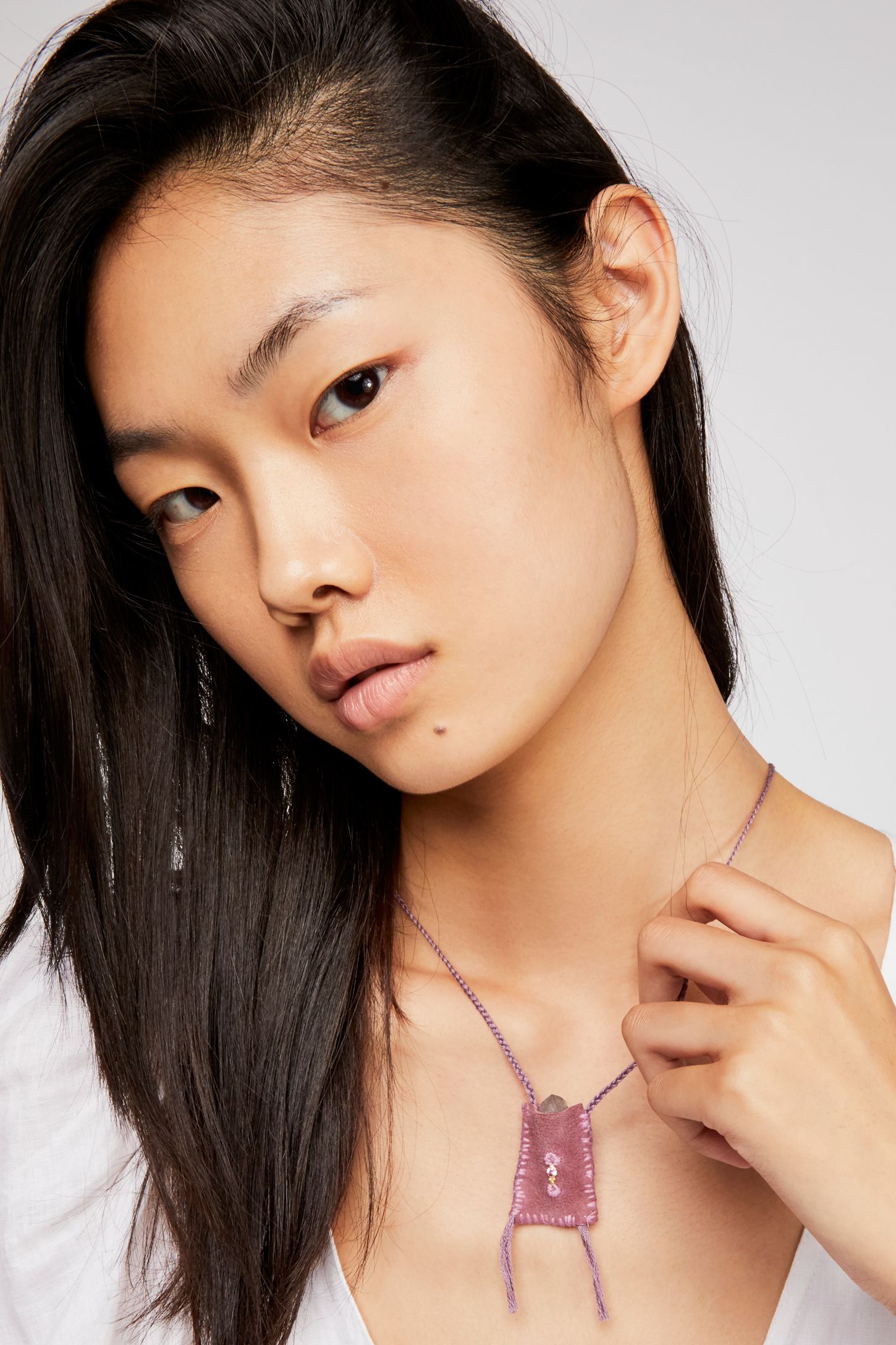 Slide View 3: Sapphire Medicine Bag Necklace