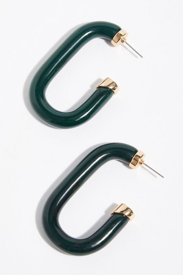 Slide View 4: Carine Resin Hoop Earrings