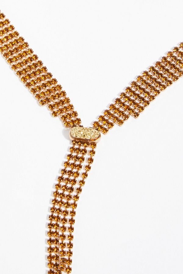 Slide View 3: Chloe Crystal Bolo Necklace
