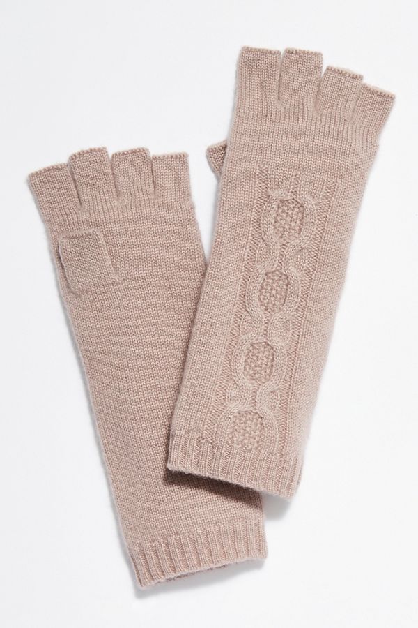 Slide View 2: Cable Knit Cashmere Armwarmer