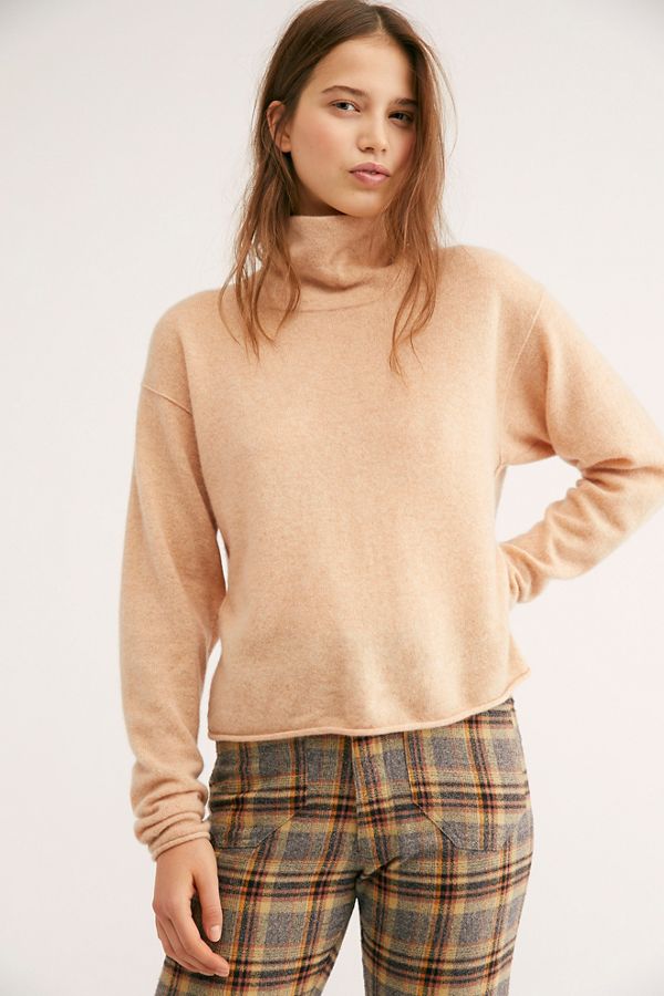 Slide View 2: Cozy Cashmere Turtleneck Sweater