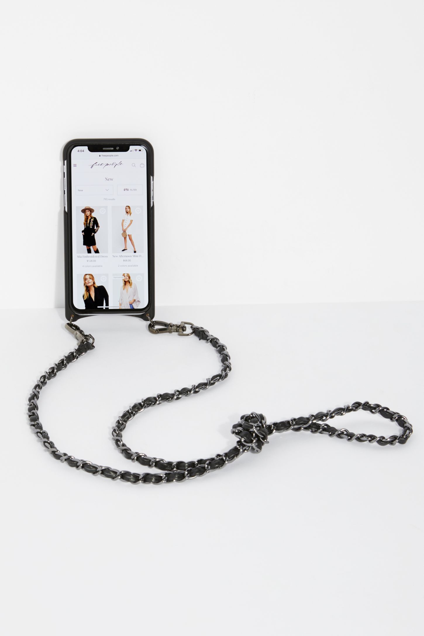 Slide View 3: Lucy Pebble Leather Crossbody Case