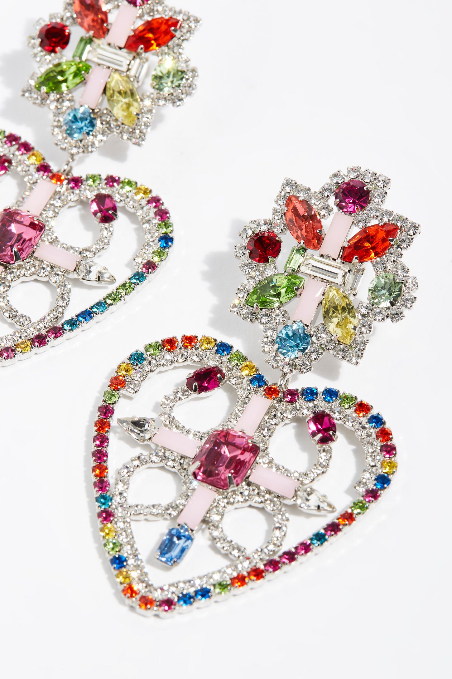 Slide View 1: Camellias Heart Earrings