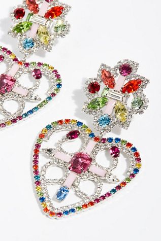 Camellias Heart Earrings
