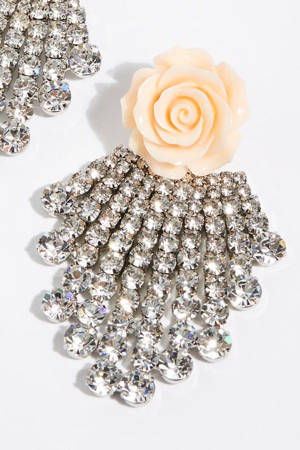 Slide View 3: Rose Earrings