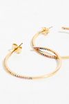 Thumbnail View 4: Tai Rhinestone Medium Hoop Earrings