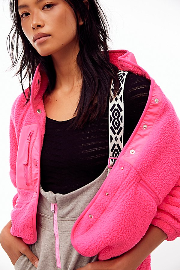 Fp Movement Hit The Slopes Fleece Jacket In Tropical Pink
