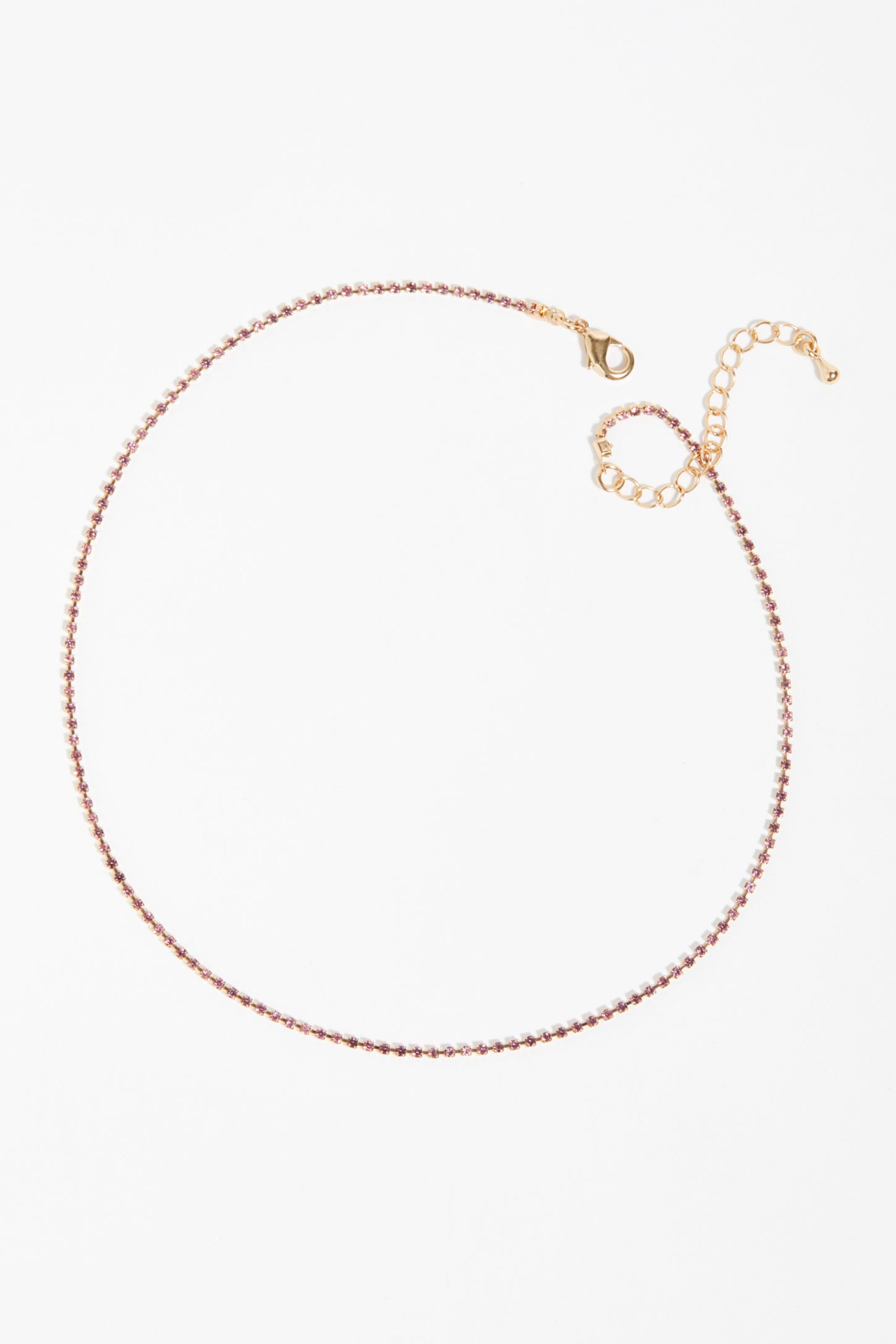 Slide View 2: Delicate Everyday Rhinestone Necklace