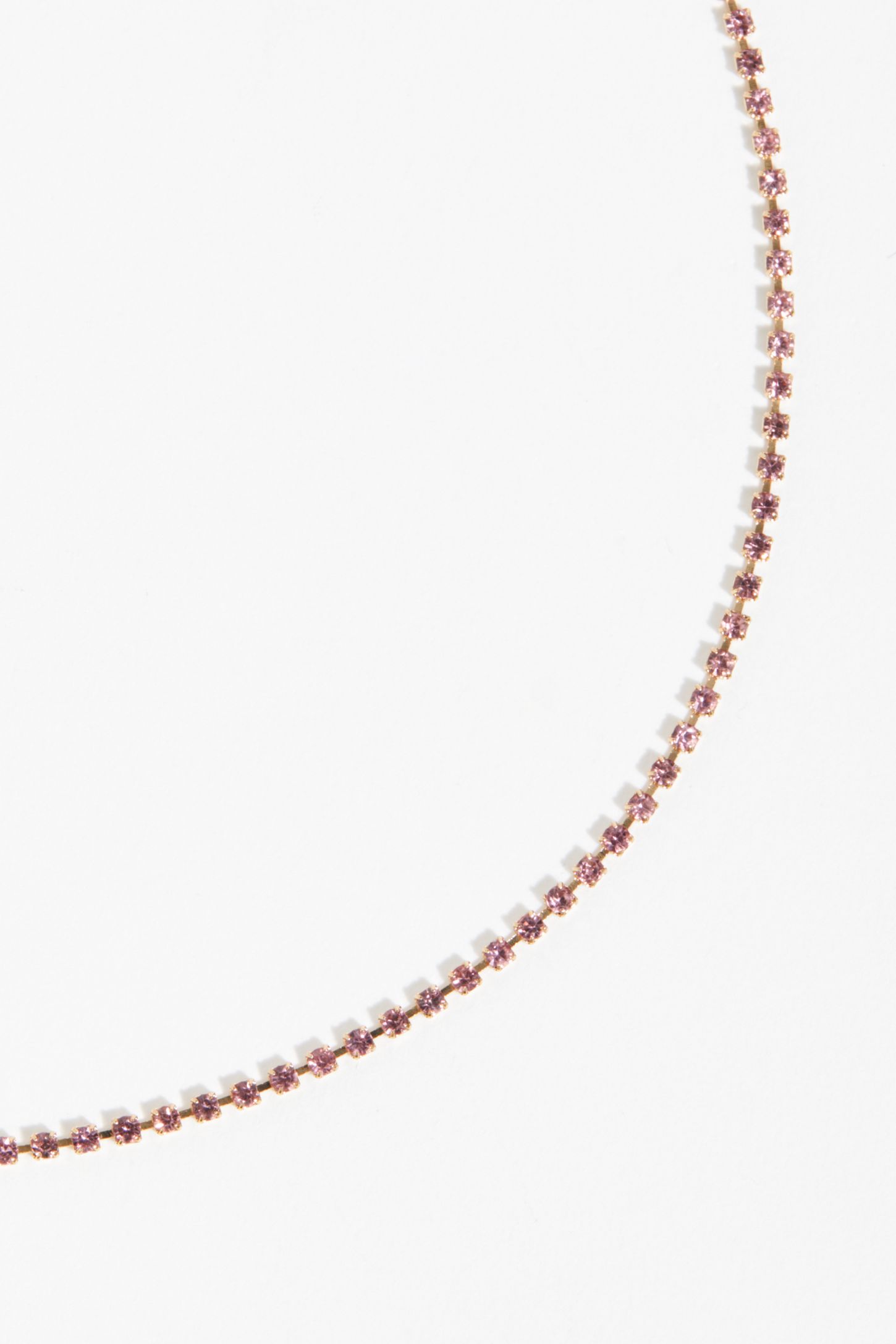 Slide View 3: Delicate Everyday Rhinestone Necklace