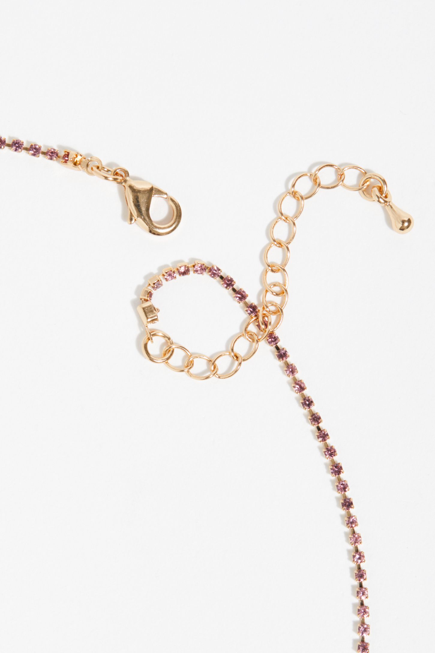 Slide View 4: Delicate Everyday Rhinestone Necklace