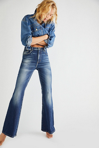 Lee High-rise Flare Jeans In Compass