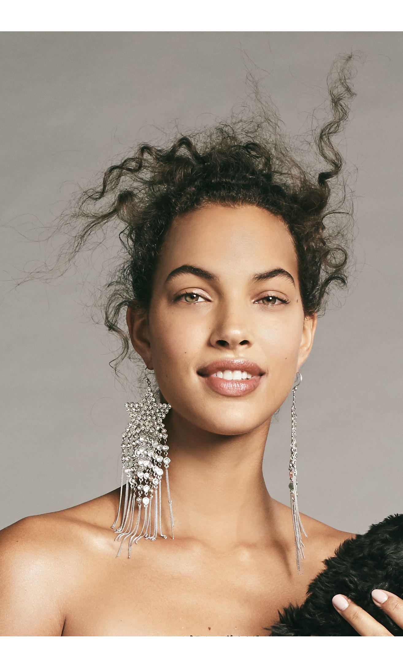 Slide View 1: Lena Star Drop Earrings