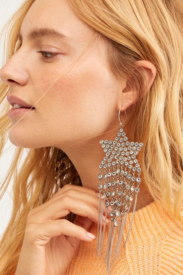 Free People, Lena Star Drop Earrings