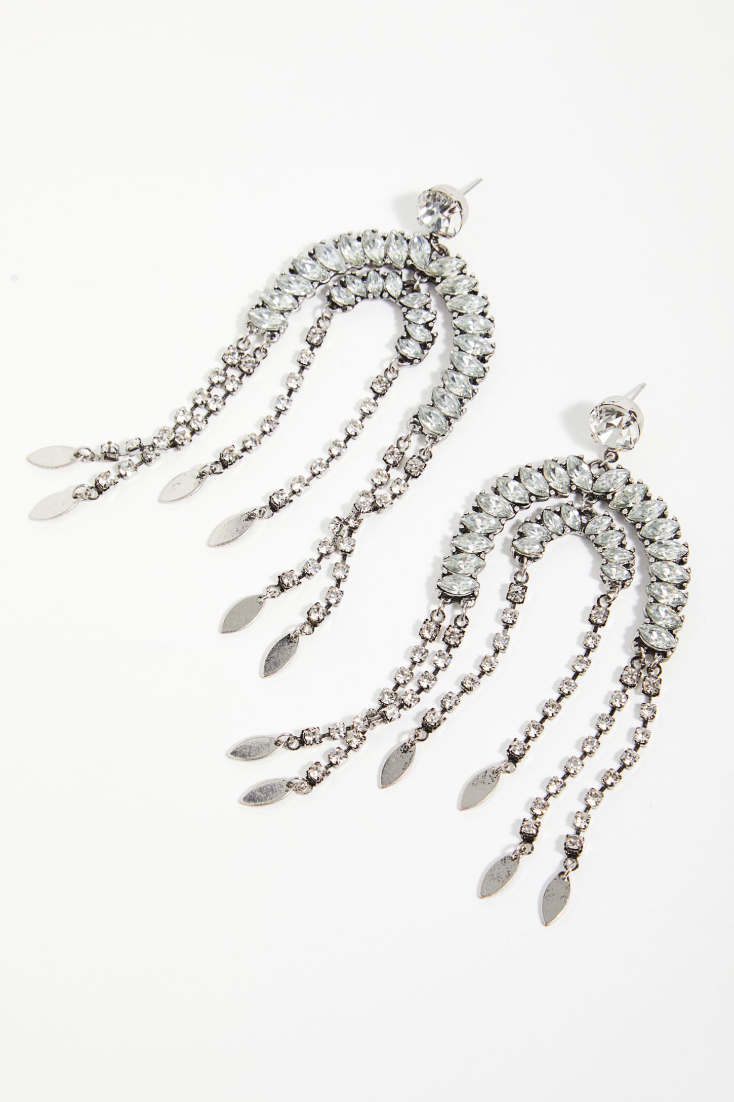Slide View 2: Halo Rhinestone Earrings