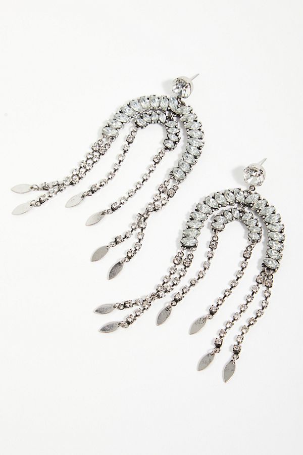 Slide View 2: Halo Rhinestone Earrings