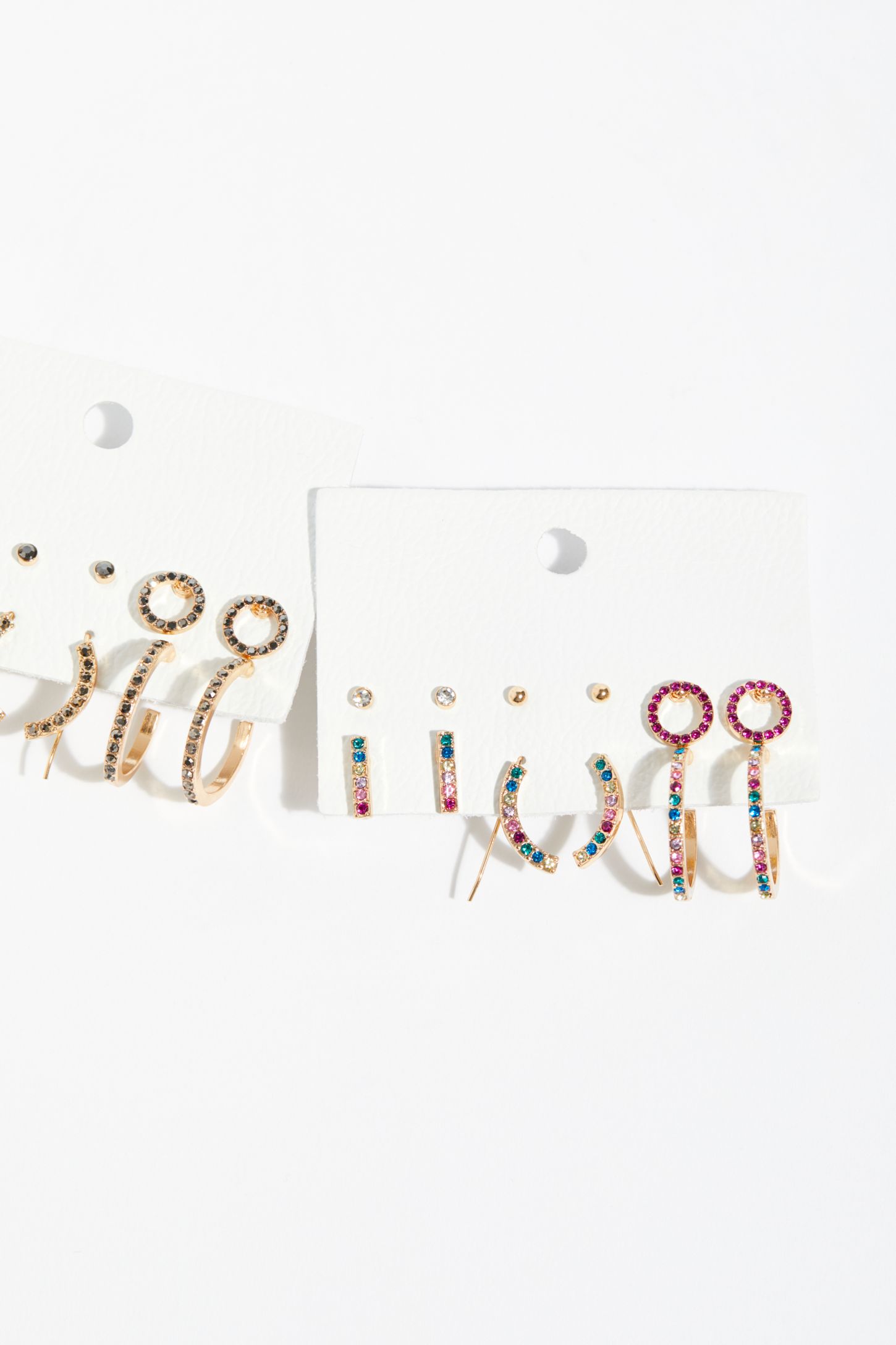 Slide View 1: Everyday Rhinestone Hoop Set