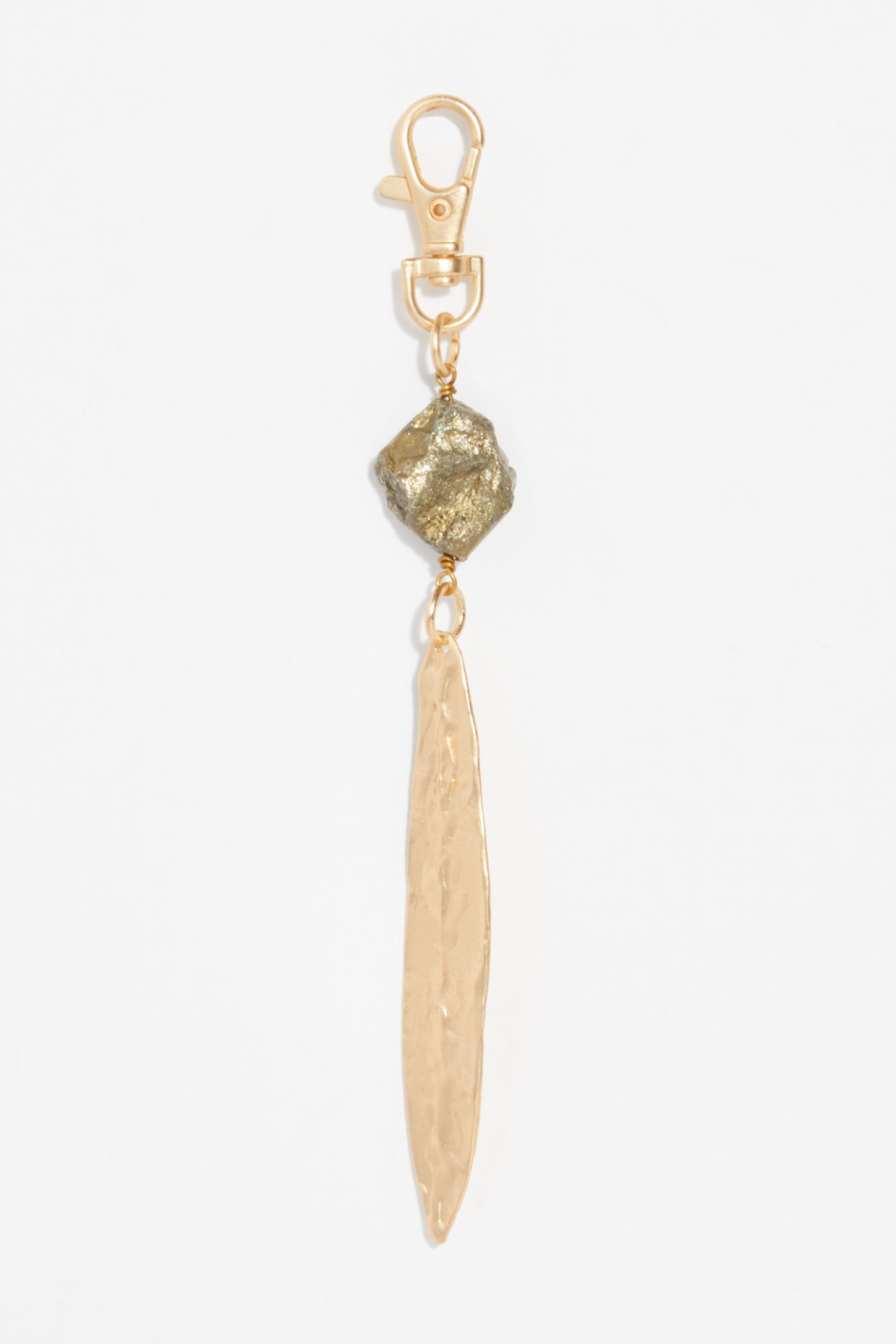 Slide View 2: Embellished Leaf Charm