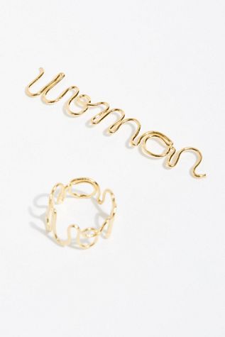 Delicate Word Ring