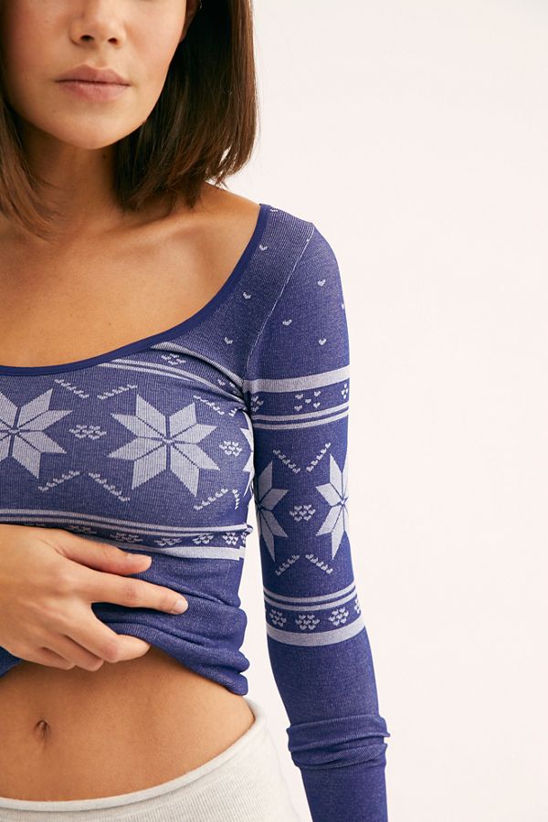 Slide View 4: Holiday Seamless Intarsia Top