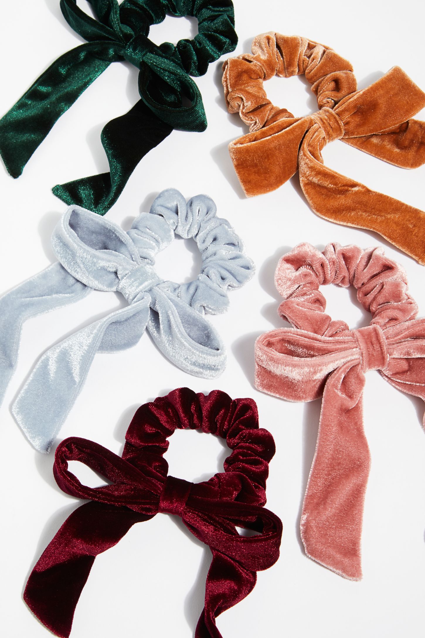 Slide View 1: Velvet Bow Scrunchie