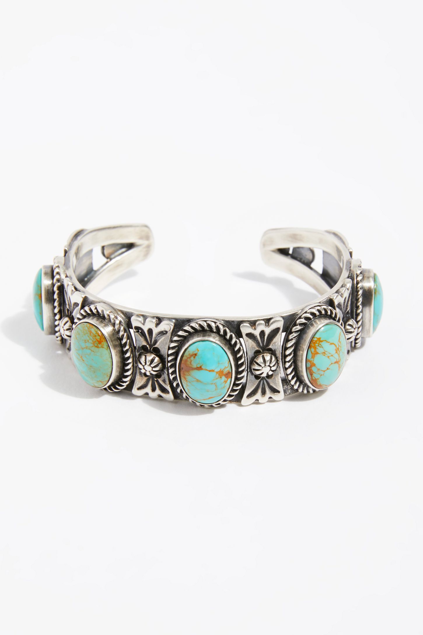 Slide View 1: Turquoise Five Row Cuff