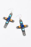 Thumbnail View 1: Navajo Stone Cross Earrings
