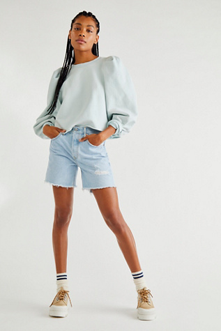 Levi's 501 Mid Thigh Shorts In Luxor Focus