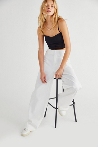 Dickies High-rise Wide Pants In White