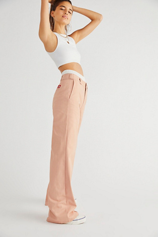 Dickies High-rise Wide Pants In Blush