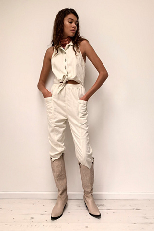 free people linen jumpsuit