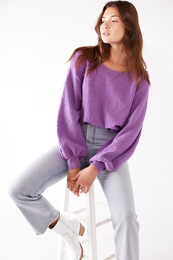 Free People Found My Friend Pullover In Lilac