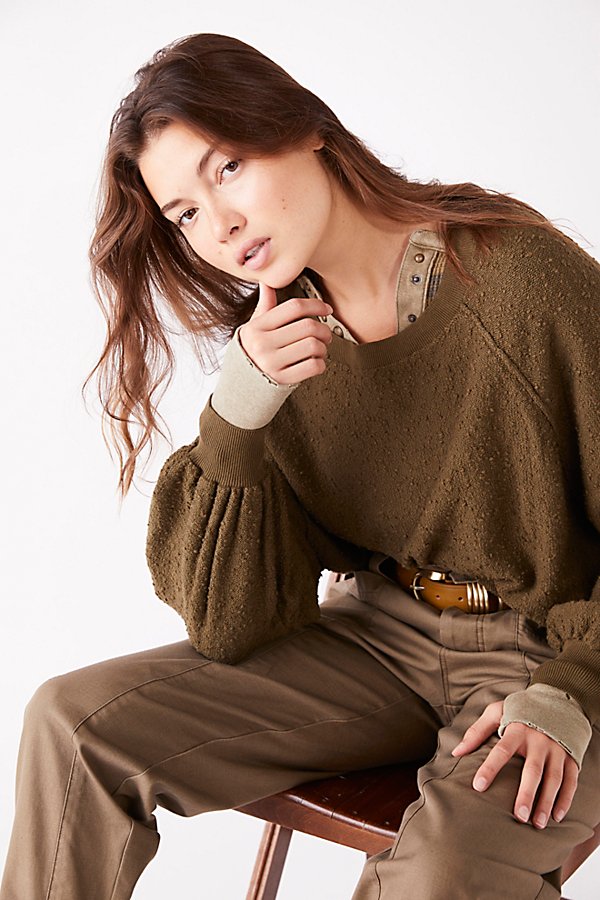 Free People Found My Friend Pullover In Army