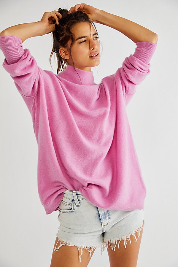 Free People Ottoman Cashmere Tunic In Orchid Glow
