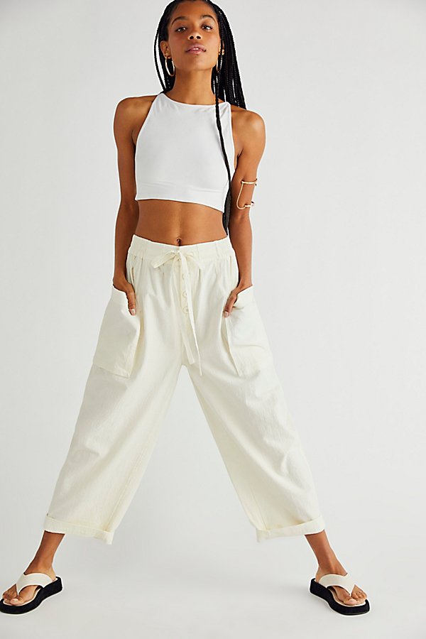 Free People Be The Change Slouch Pants In Moonglow